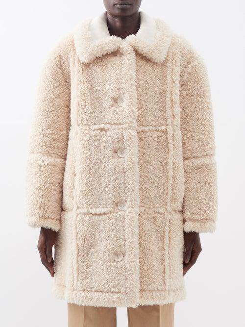 Stand Studio - Samira Reversible Faux-shearling Coat - Womens - Cream
