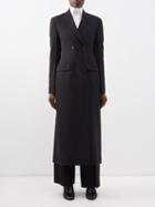 The Row - Evy Double-breasted Wool-blend Coat - Womens - Black