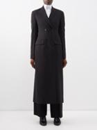 The Row - Evy Double-breasted Wool-blend Coat - Womens - Black