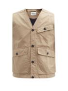 Matchesfashion.com Albam - Flight Cotton-ripstop Gilet - Mens - Beige