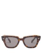 Ray-ban - State Street Tortoiseshell-acetate Sunglasses - Womens - Brown Multi