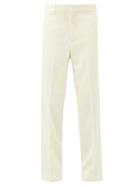 Matchesfashion.com Raey - Straight-leg Wool-twill Tailored Trousers - Womens - Ivory