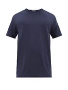 Matchesfashion.com Sunspel - Pima Cotton T Shirt - Mens - Navy