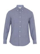 Brunello Cucinelli Button-down Collar Micro-checked Cotton Shirt
