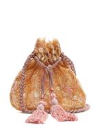 Matchesfashion.com Rebecca De Ravenel - Neptune Drawstring Pouch Shoulder Bag - Womens - Nude Multi