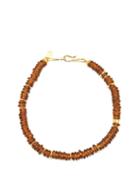 Matchesfashion.com Lizzie Fortunato - Laguna Gold-plated Beaded Necklace - Womens - Brown