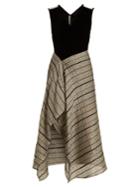 Roland Mouret Dursley Contrast-panel Sleeveless Dress