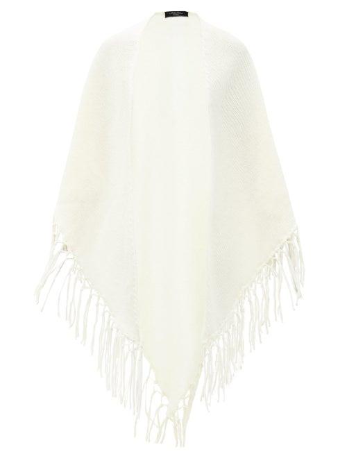 Matchesfashion.com Weekend Max Mara - Galoppo Shawl - Womens - White