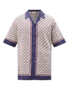 Gucci - Geometric G-print Cotton-muslin Shirt - Mens - Ivory Multi