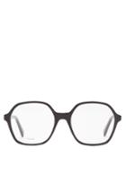 Celine Eyewear - Oversized Square Acetate Glasses - Womens - Black