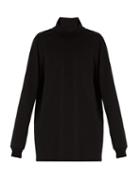 Matchesfashion.com Rick Owens - Roll Neck Cotton Jersey Sweater - Mens - Black