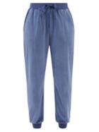 Skin - Audriana Cotton-blend Terry Track Pants - Womens - Blue