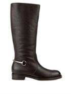 Gucci Horsebit Leather Riding Boots