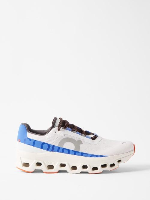 On - Cloudmonster Mesh Running Trainers - Mens - White Blue