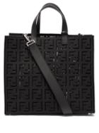 Matchesfashion.com Fendi - Ff-monogram Cotton-canvas Tote Bag - Mens - Black