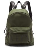 Matchesfashion.com Valentino Garavani - Vltn Logo-print Canvas Backpack - Mens - Khaki