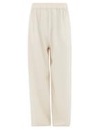 Matchesfashion.com Marrakshi Life - Cotton-blend Boucl Palazzo Trousers - Mens - Cream