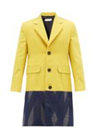 Matchesfashion.com Namacheko - Kawayo Single-breasted Wool-blend Coat - Mens - Black Yellow