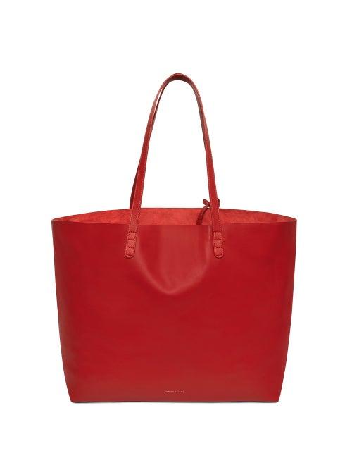 Matchesfashion.com Mansur Gavriel - Leather Tote Bag - Womens - Red
