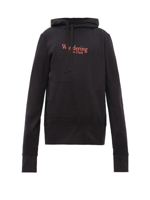 Matchesfashion.com Ann Demeulemeester - Grimm Twisted Cotton Hooded Sweatshirt - Mens - Black