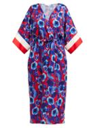 Matchesfashion.com Borgo De Nor - Raquel Floral Print Tie Waist Dress - Womens - Red Multi