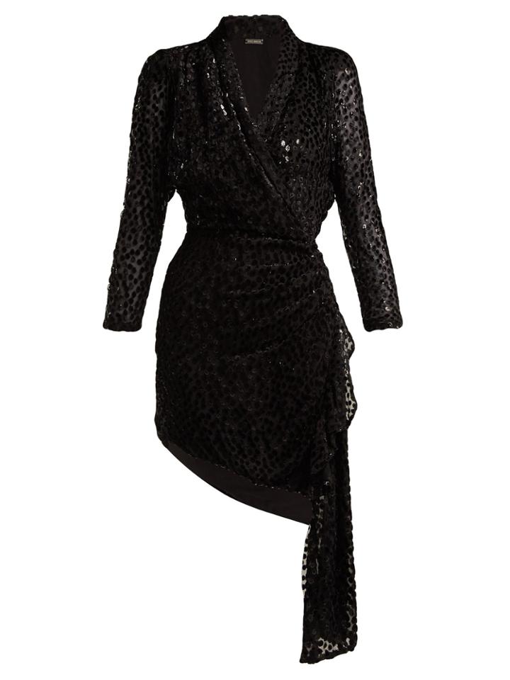 Dodo Bar Or Ava Asymmetric Polka-dot Fil-coup Dress