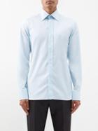 Tom Ford - Cutaway-collar Cotton-poplin Shirt - Mens - Blue