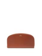 A.p.c. - Half-moon Leather Continental Wallet - Womens - Tan