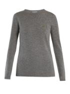 Bella Freud Dog-embroidered Cashmere Sweater