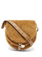 See By Chlo - Mara Small Shearling And Leather Saddle Bag - Womens - Brown