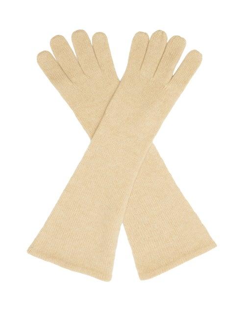 Totme - Longline Cashmere Gloves - Womens - Cream