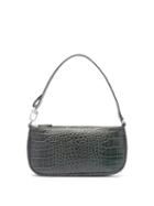 Matchesfashion.com By Far - Rachel Crocodile-effect Leather Shoulder Bag - Womens - Dark Green