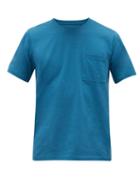 Matchesfashion.com Vilebrequin - Logo-embroidered Patch-pocket Cotton T-shirt - Mens - Blue