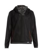 Adidas By Kolor Mesh And Foil Hooded Top