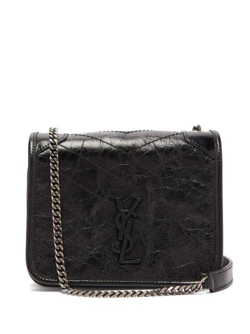 Matchesfashion.com Saint Laurent - Niki Mini Leather Cross Body Bag - Womens - Black