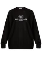 Balenciaga Logo-embroidered Wool Sweater
