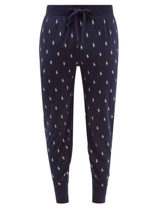 Polo Ralph Lauren - Logo-print Cotton-jersey Pyjama Trousers - Mens - Navy