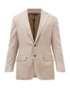 Thom Sweeney - Single-breasted Cashmere-twill Jacket - Mens - Beige