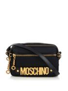 Moschino Lettering Leather And Nylon Cross-body Bag