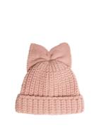 Federica Moretti Bow-embellished Ribbed-knit Beanie Hat