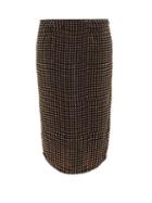 16arlington - Haile Crystal-embellished Midi Skirt - Womens - Brown Multi
