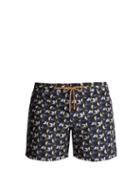 Matchesfashion.com Thorsun - Titan Fit Sol Print Swim Shorts - Mens - Blue Multi