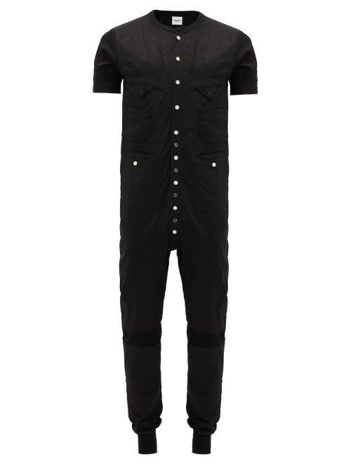 Matchesfashion.com Takahiromiyashita Thesoloist. - Buttoned Cotton-blend Overalls - Mens - Black