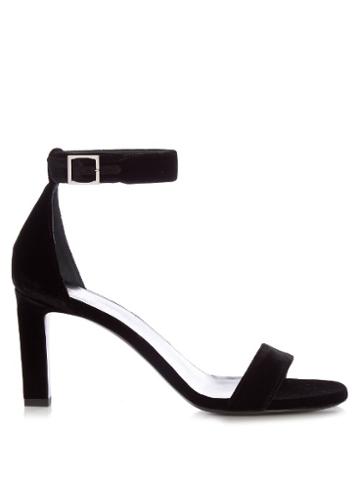 Saint Laurent Grace Velvet Sandals