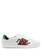 Matchesfashion.com Gucci - New Ace Low-top Leather Trainers - Mens - White Multi