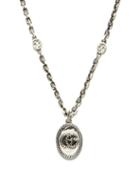 Matchesfashion.com Gucci - Gg Marmont Sterling-silver Necklace - Mens - Silver