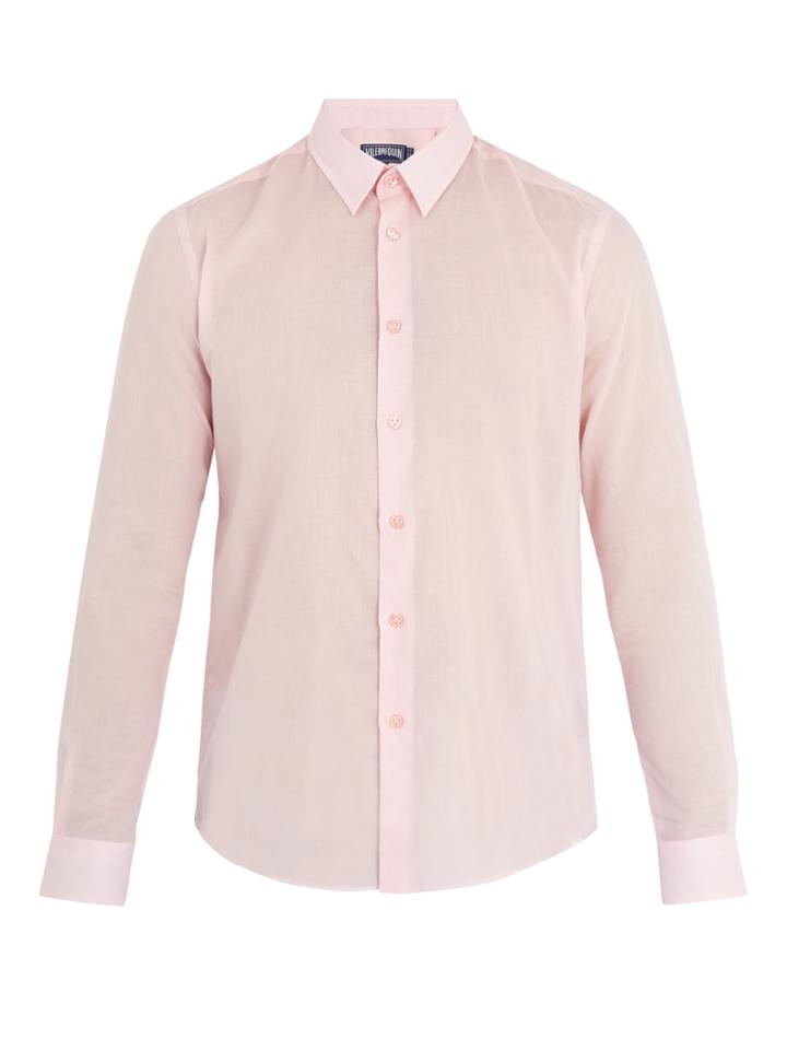 Vilebrequin Point-collar Cotton-voile Shirt