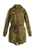 Maharishi Camo Hood Drawstring-waist Quilted Parka