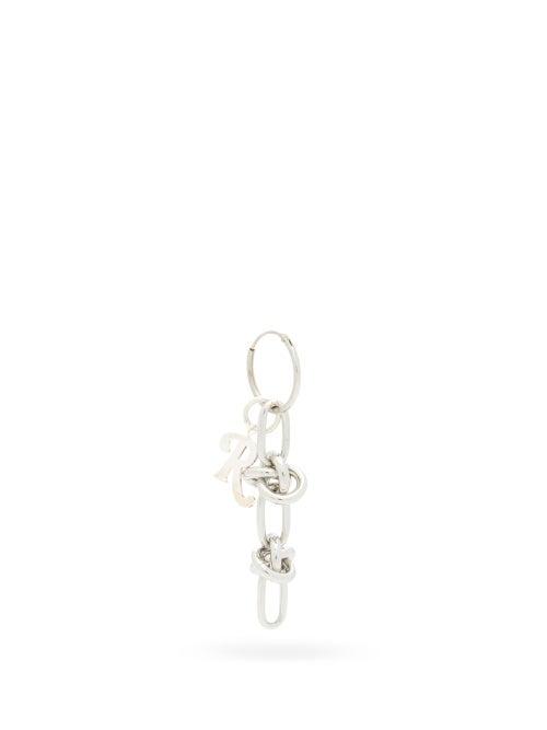 Matchesfashion.com Raf Simons - Knotted Metal Earring - Womens - Silver