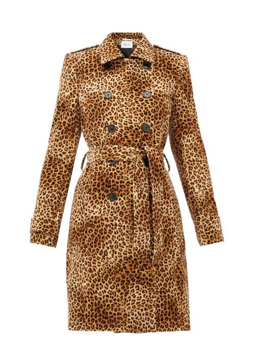 Matchesfashion.com Pallas Paris - Fairbanks Leopard-print Velvet Trench Coat - Womens - Leopard